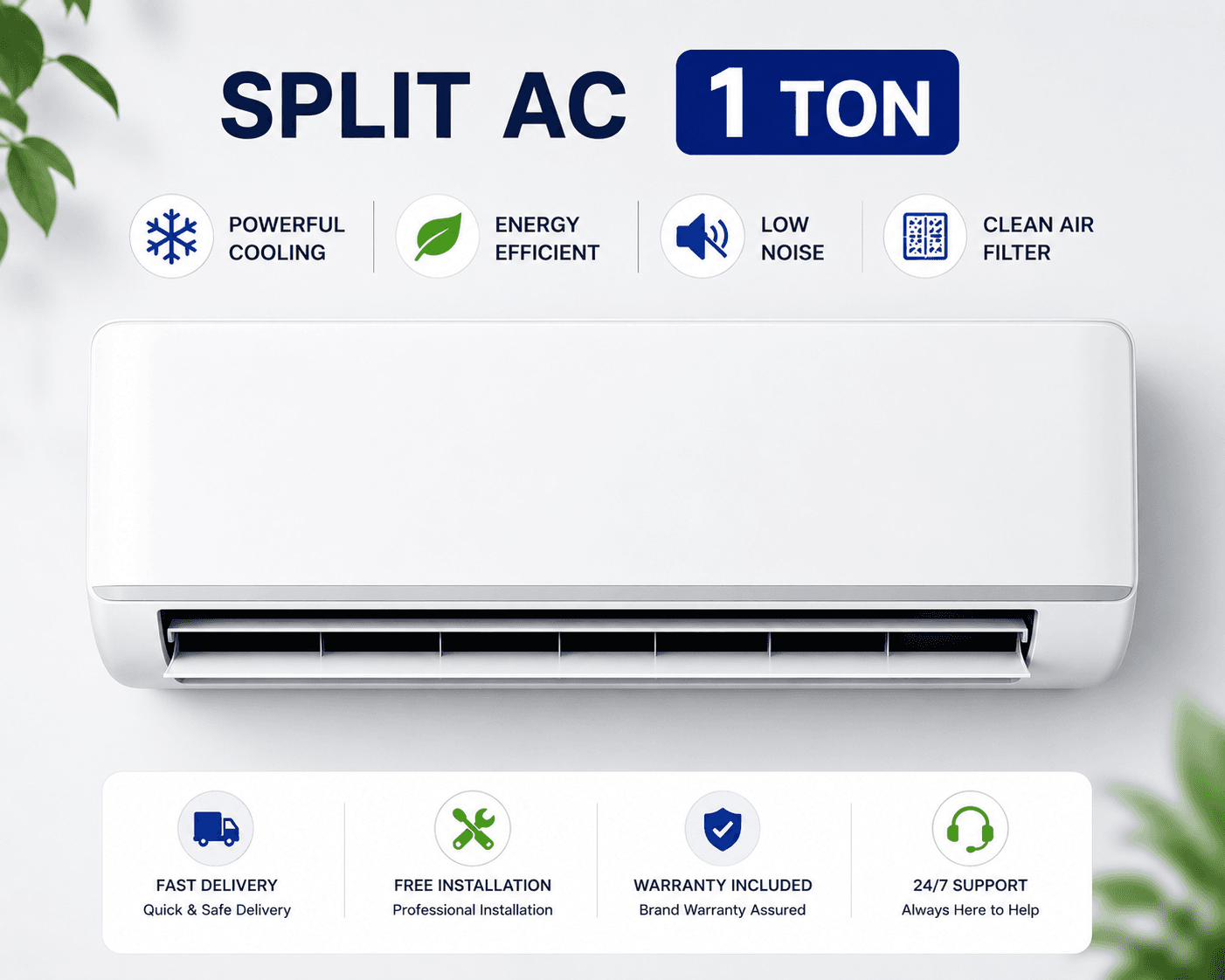 Voltas 1 Ton Non-Inverter AC for rent